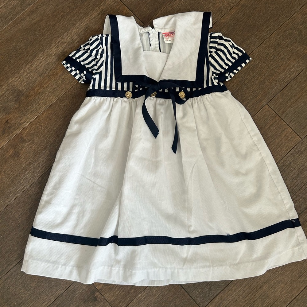 Monat vintage girls‎ sailor dress size 3t